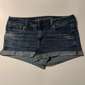 American Eagle Super Stretch Shortie Jean Shorts Size 10
